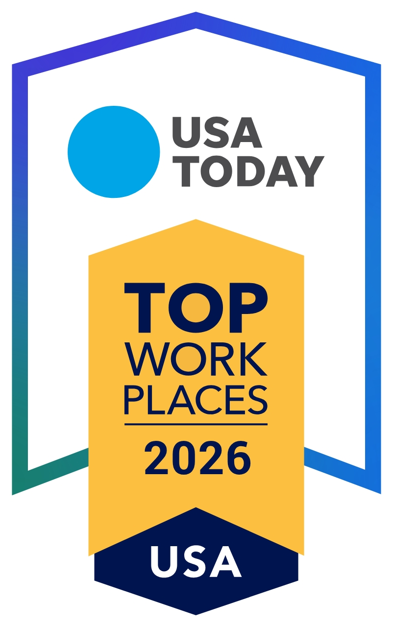 USA TODAY Top Workplaces USA 2026 award badge